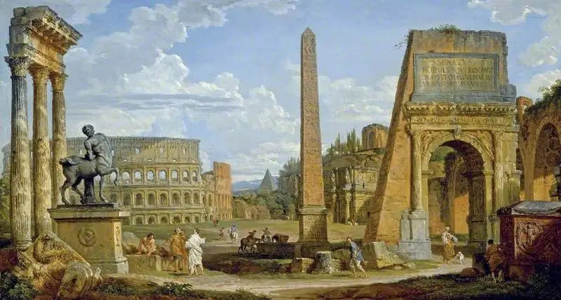 Un caprice de ruines romaines - Giovanni Paolo Panini - Alpha Reproduction