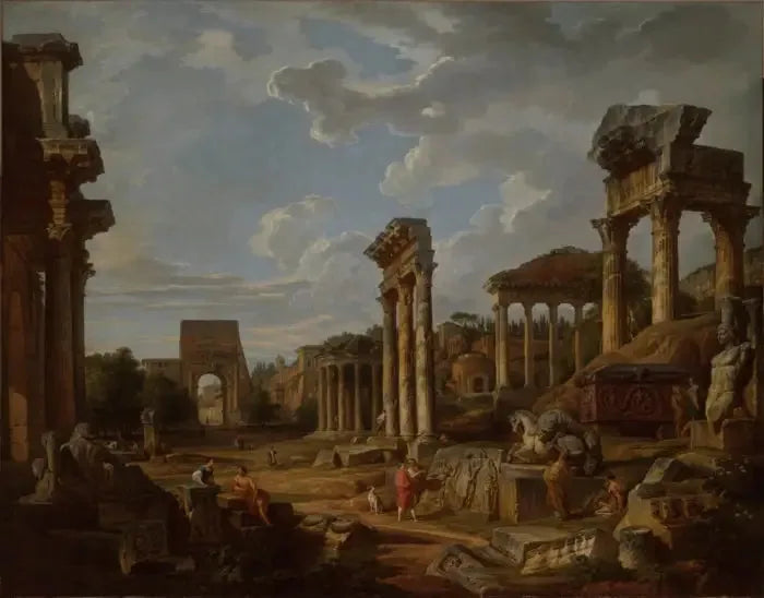 Un caprice del forum romano - Giovanni Paolo Panini