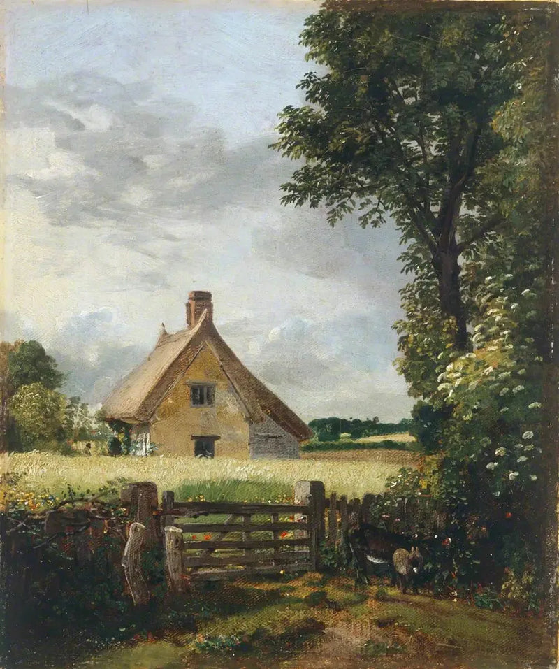 Un chalet in un campo di mais - John Constable