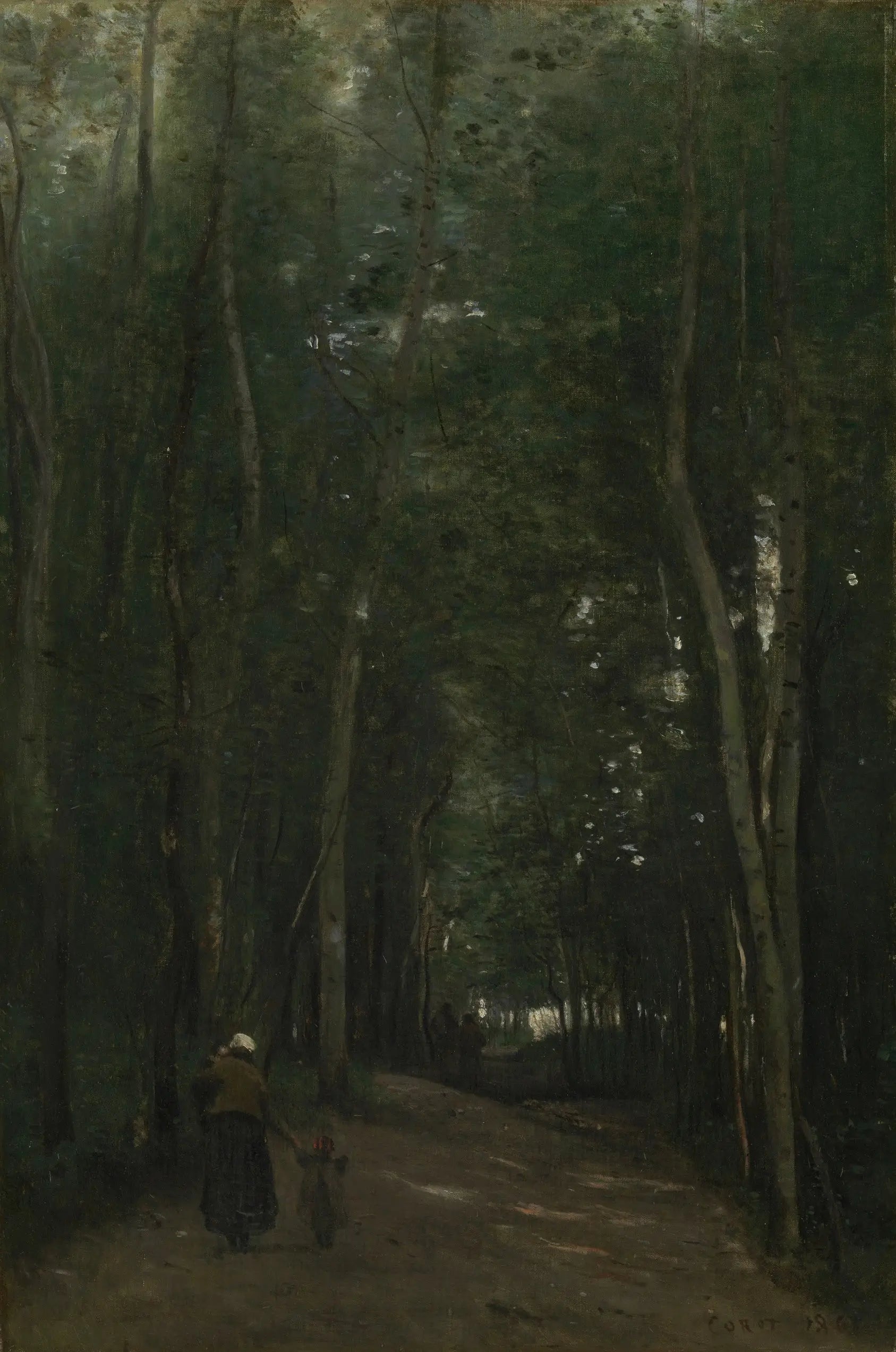 Un chemin à Saint-Cloud - Jean-Baptiste Camille Corot - Alpha Reproduction