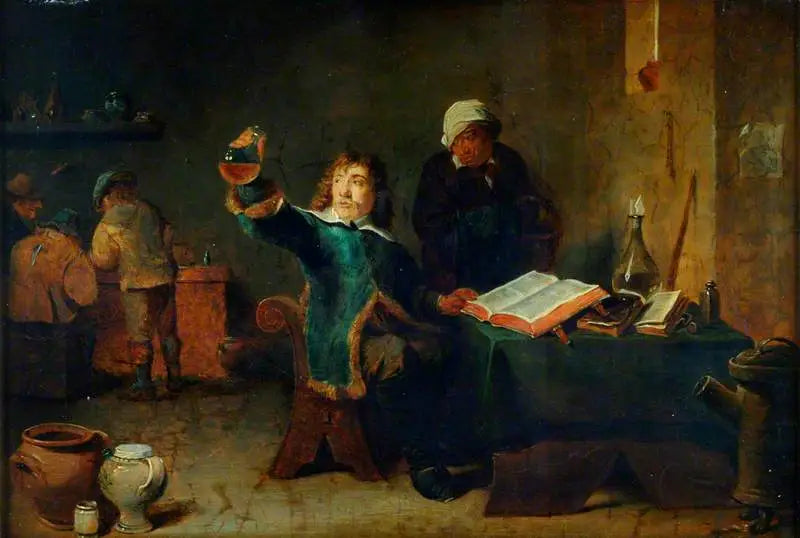 Un chimista nel suo laboratorio - David Teniers il Giovane