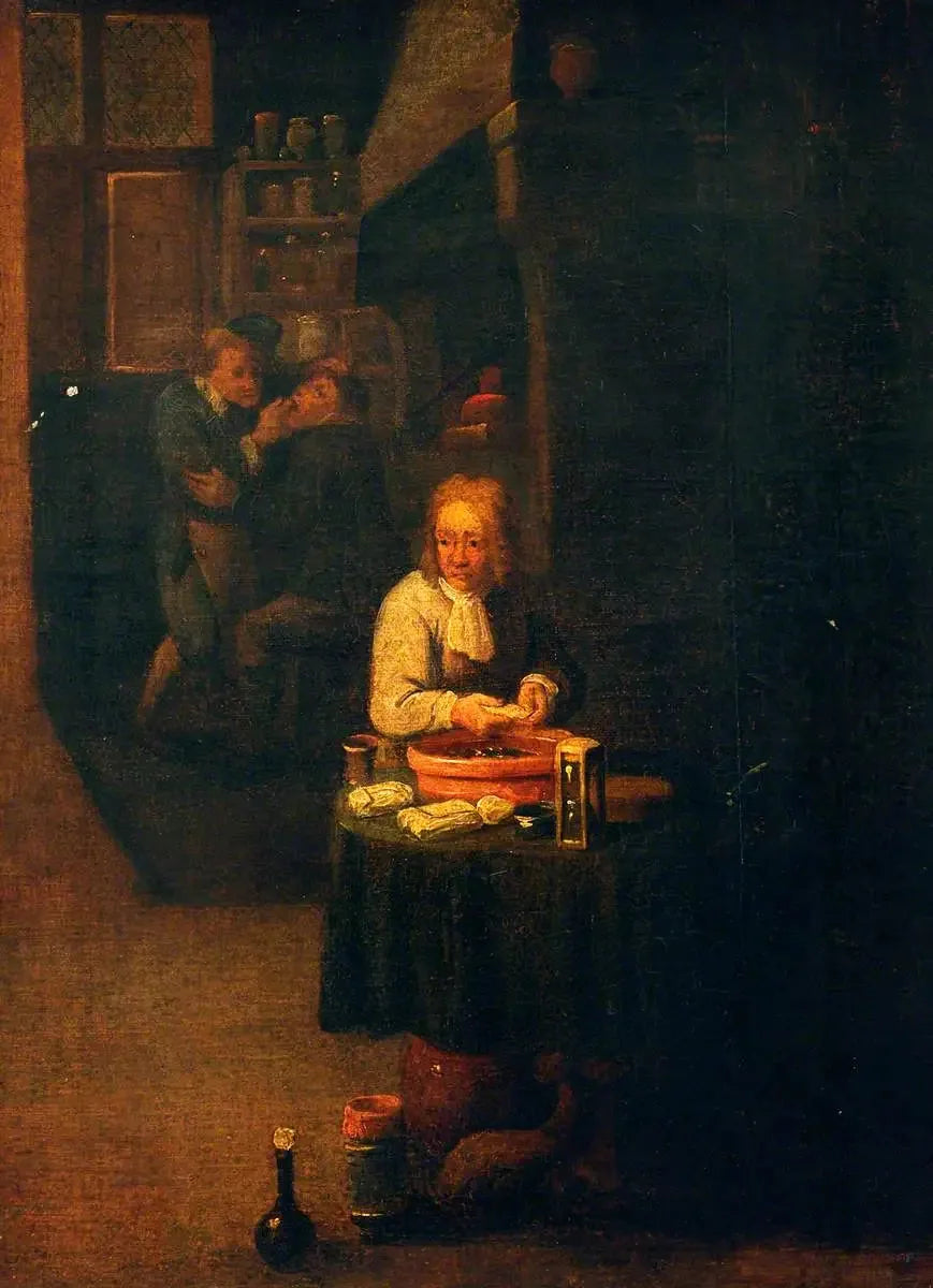 Un chirurgo prepara un gesso - David Teniers le Jeune