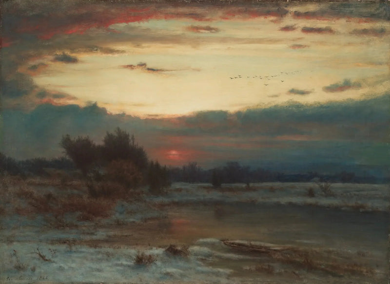 Un cielo d'inverno - George Inness