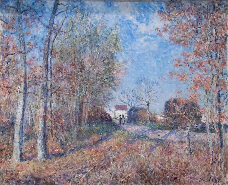 Un angolo di legno ai Sablons - Alfred Sisley
