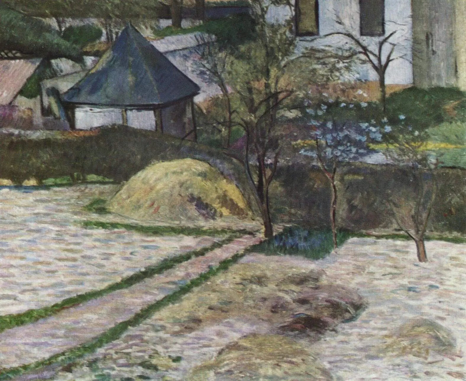 Reproduction du tableau « Un Coin de jardin à Rouen, ou Vue d'un jardin, Rouen - Paul Gauguin » par Alpha Reproduction en peinture à l’huile