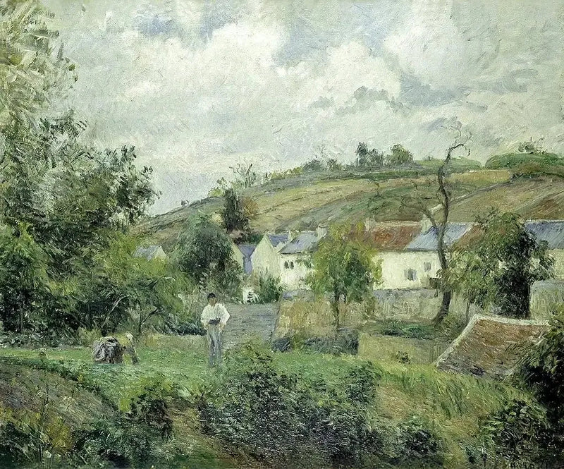 Un angolo dell'Hermitage, Pontoise - Camille Pissarro
