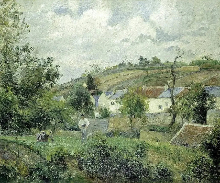 Un angolo dell'Hermitage, Pontoise - Camille Pissarro