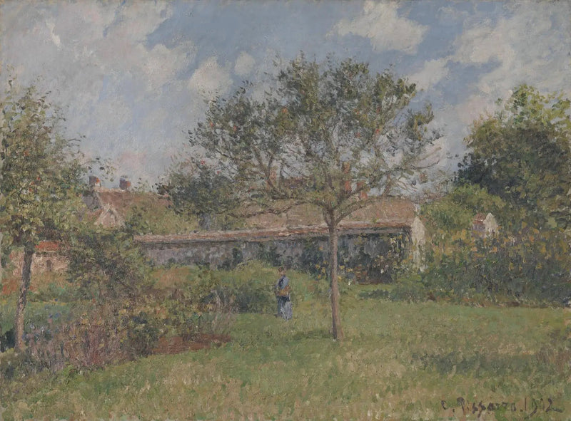 Un angolo del prato a Eragny - Camille Pissarro