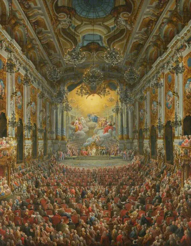 Un concert donné par le duc de Nivernais à l’occasion de la naissance du Dauphin - Giovanni Paolo Panini - Alpha