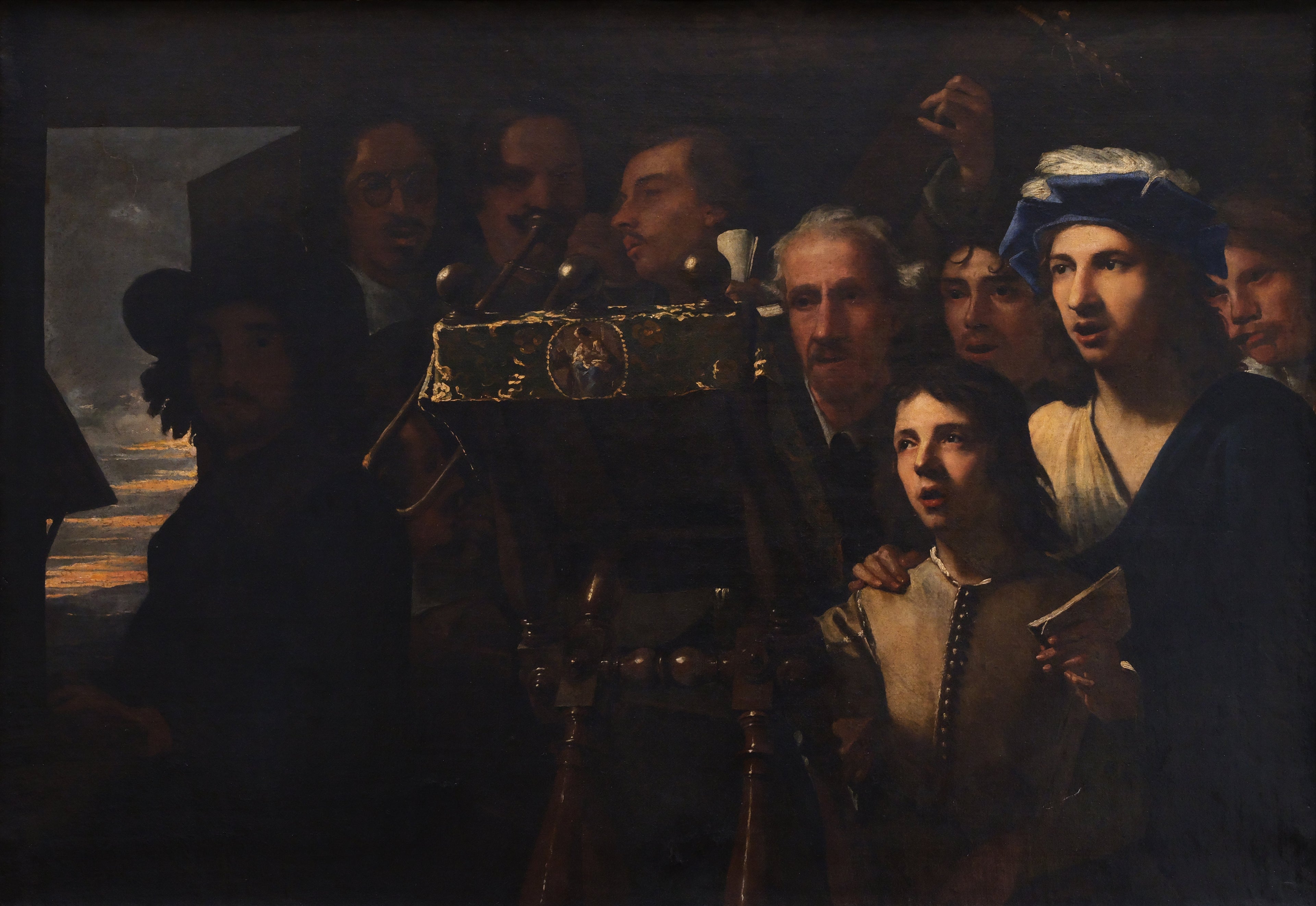 Un concert - Luca Giordano image 1 copie de tableau peinte à la main