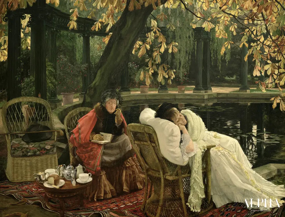 Un convalescent, 1876 - James Tissot - Reproductions de tableaux et peintures haut de gamme