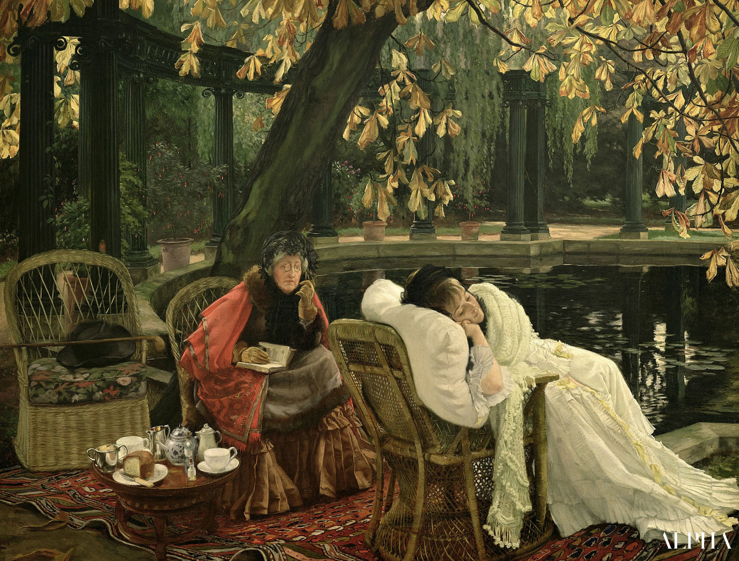 Un convalescente, 1876 - James Tissot - Riproduzioni di quadri e dipinti di alta qualità