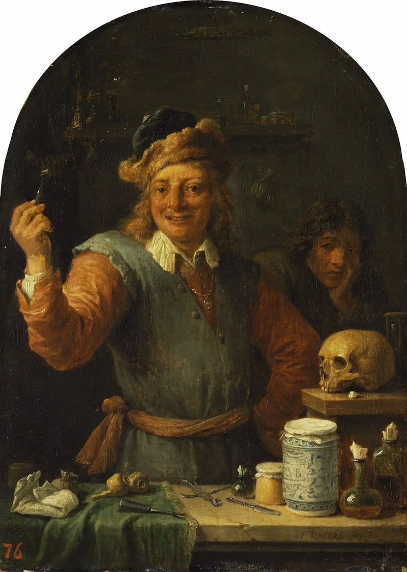 Un dentista nel suo studio - David Teniers il Giovane