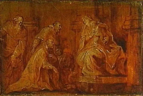 Un donatore con due santi patroni che adorano la Vergine con il Bambino - Antoine van Dyck