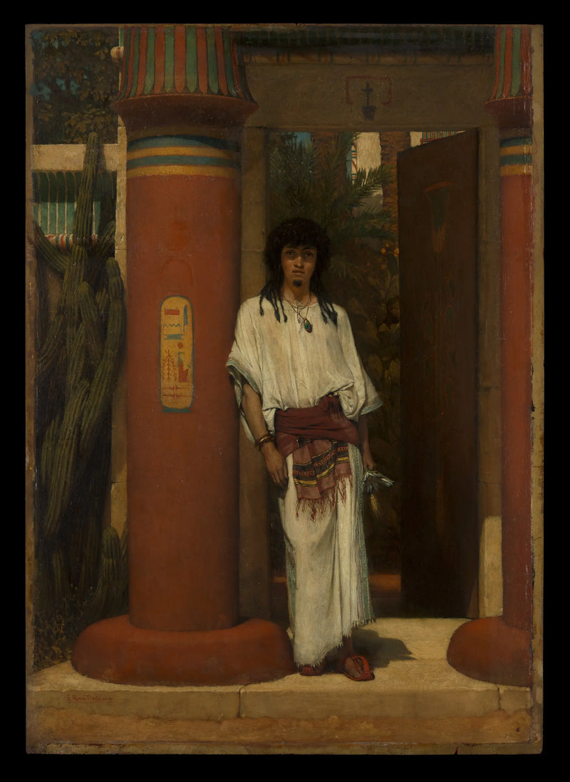 Un Egiziano in una porta - Lawrence Alma-Tadema