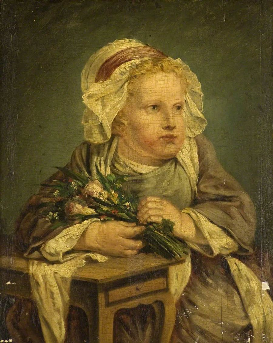 Un enfant con un mazzo di fiori - Jean-Baptiste Greuze