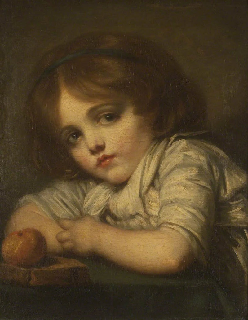 Un bambino con una mela - Jean-Baptiste Greuze