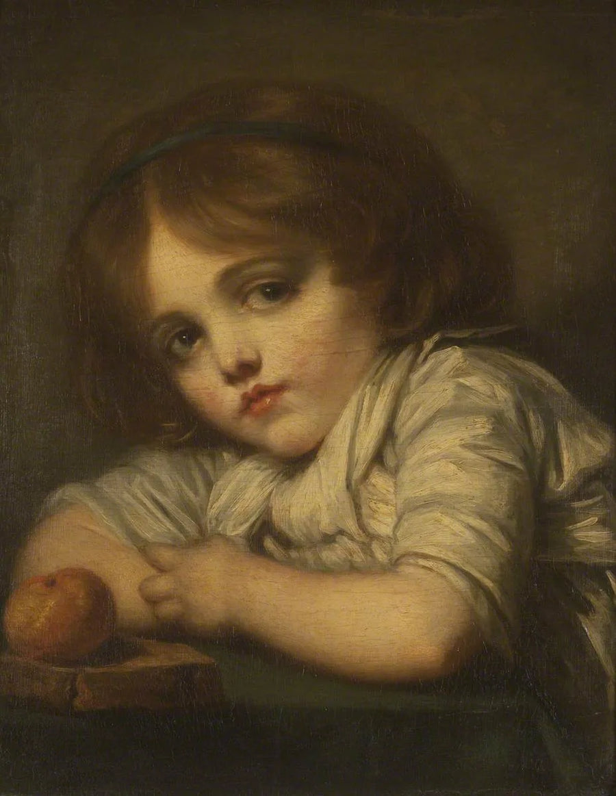 Un bambino con una mela - Jean-Baptiste Greuze