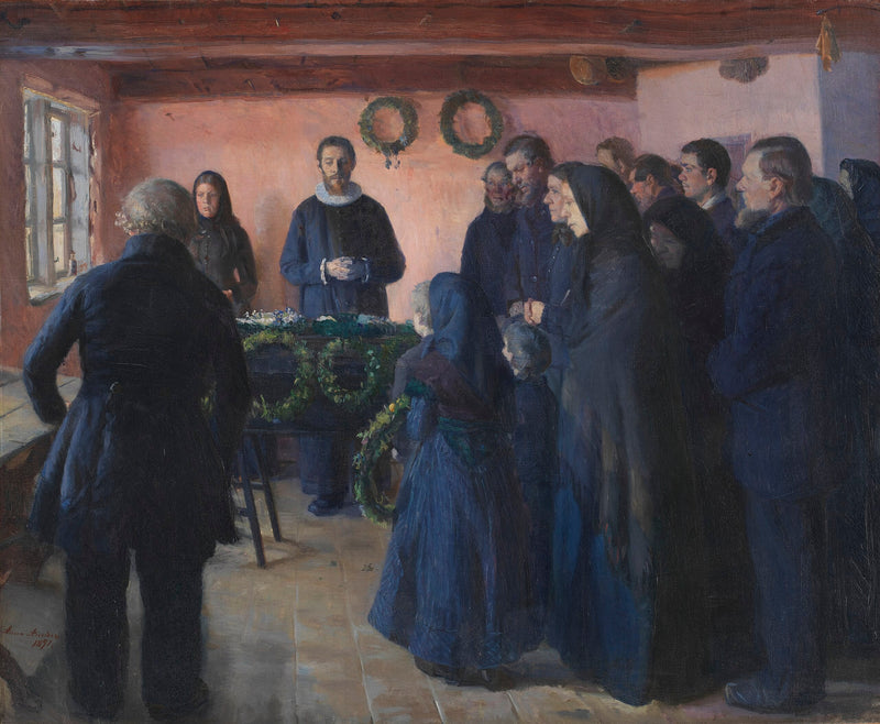 Un funerale - Anna Ancher