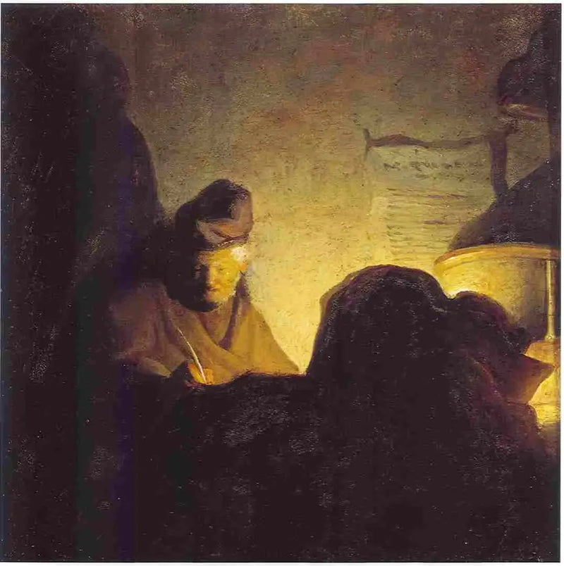 Un erudito alla luce delle candele - Rembrandt