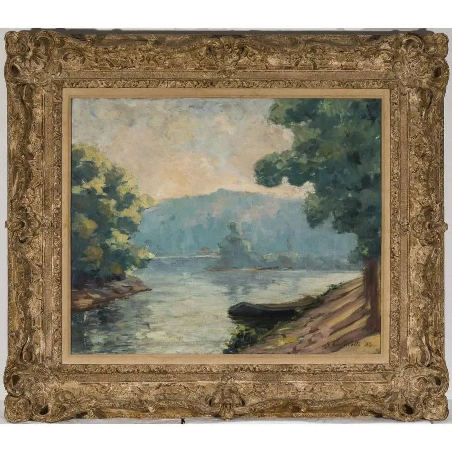 Un estuario della Senna - Gustave Caillebotte