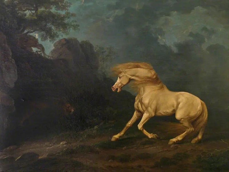 Un cavallo stallone sorpreso da un leone - George Stubbs