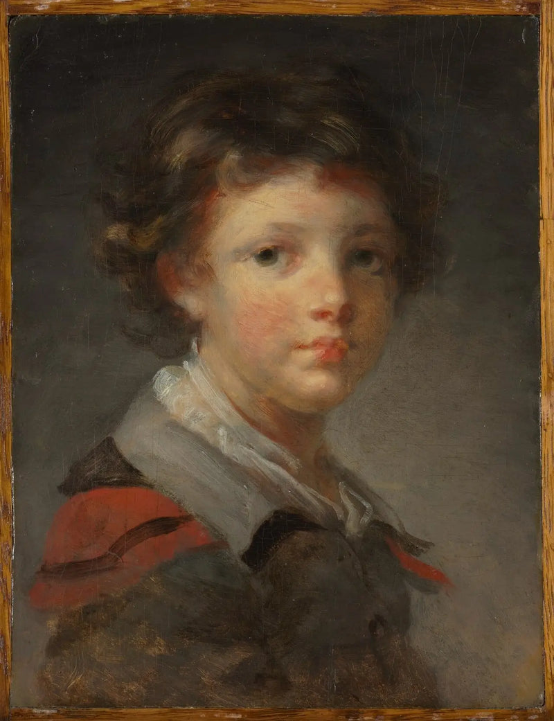 Un ragazzo in un cappotto foderato di rosso - Jean-Honoré Fragonard