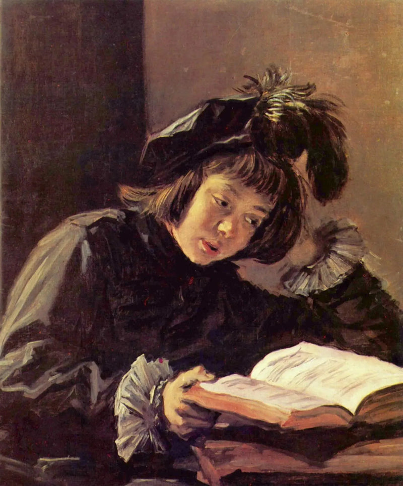 Un ragazzo che legge, forse Nicolaes Hals - Frans Hals