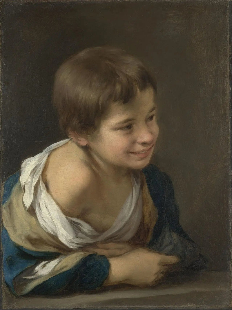 Un ragazzo contadino appoggiato a un davanzale - Bartolomé Esteban Murillo