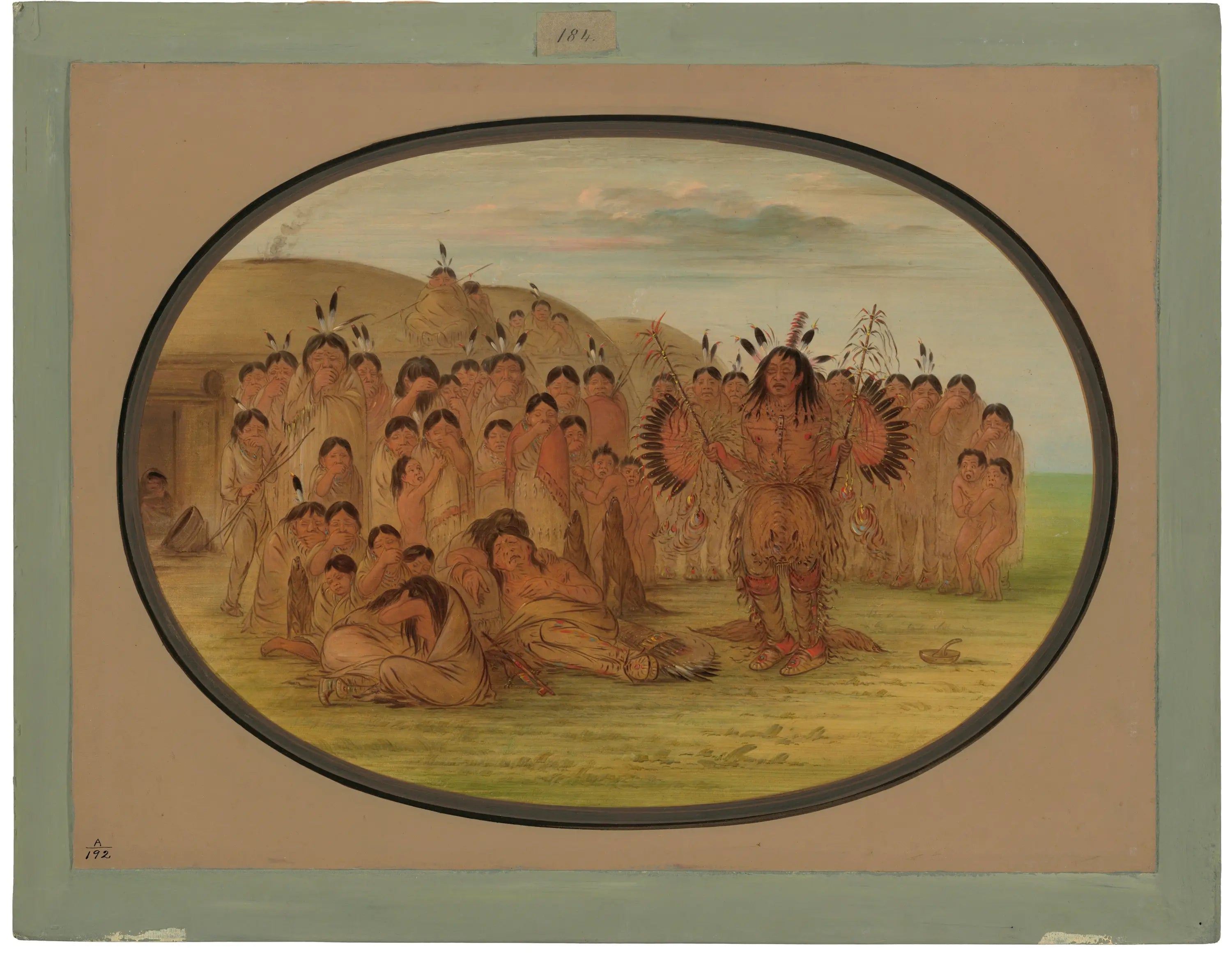 Un guérisseur mandan - George Catlin - Alpha Reproduction