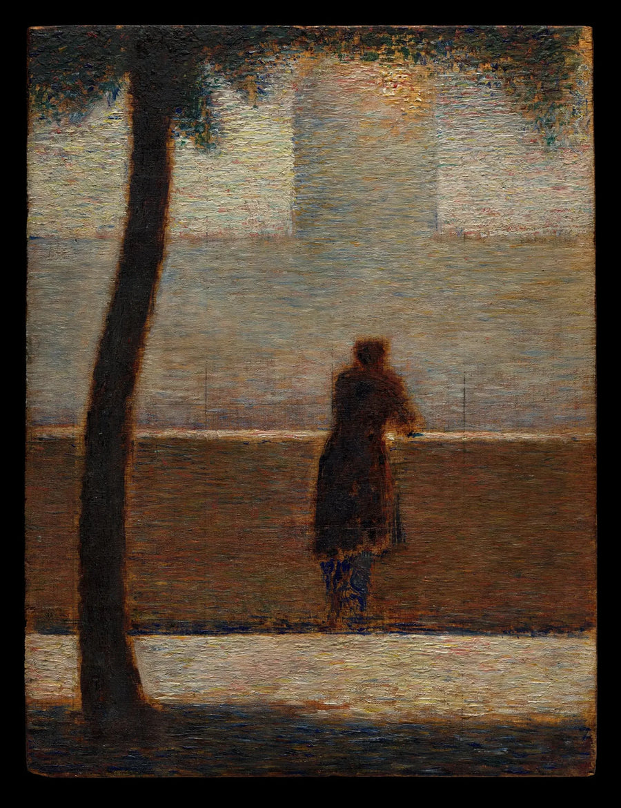 Un uomo appoggiato a un parapetto - Georges Seurat