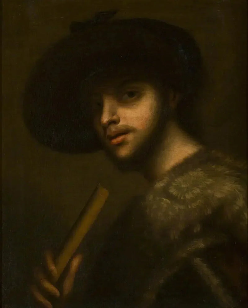 Un uomo con una pipa o un flauto - Giorgione