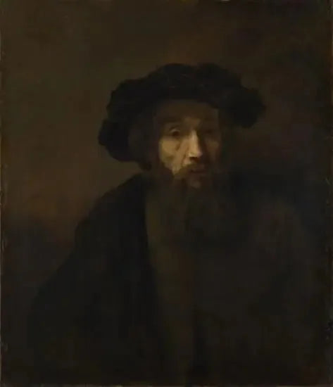 Un uomo barbuto con un berretto - Rembrandt