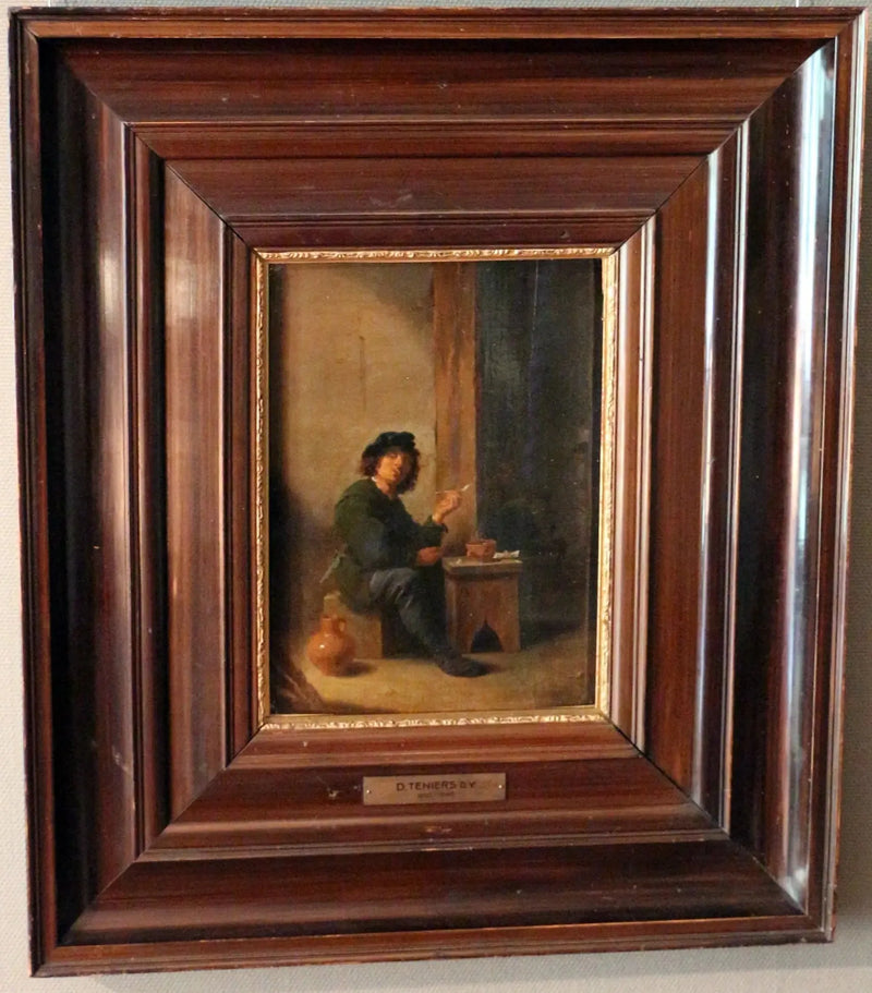 Un uomo che fuma la sua pipa - David Teniers il Giovane