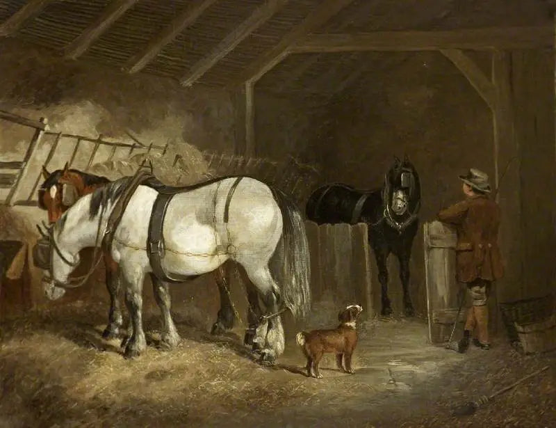 Un intérieur stabile - John Frederick Herring, Sr.