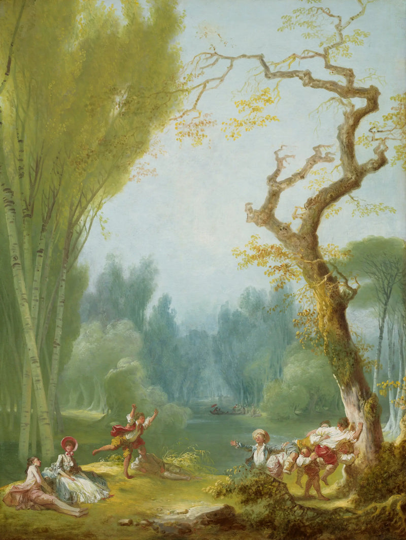 Un gioco di cavallo e di cavaliere - Jean-Honoré Fragonard