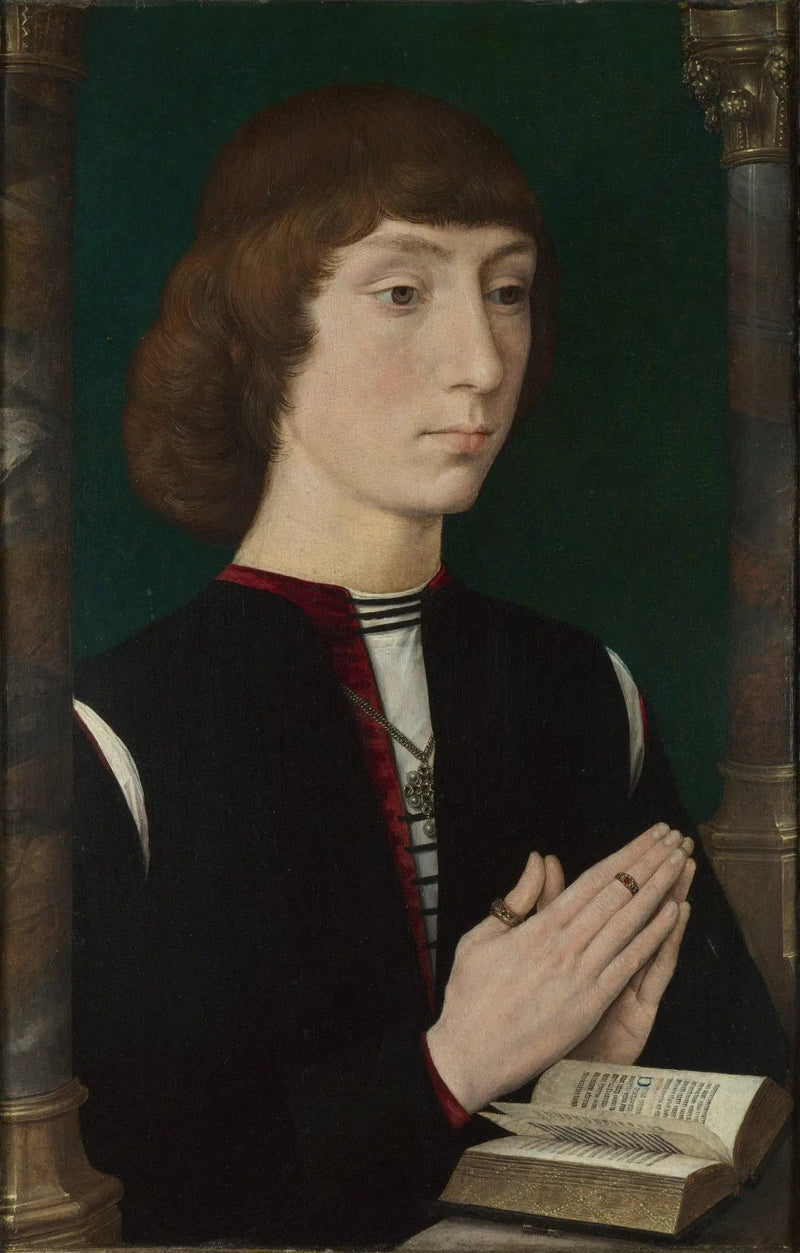 Un jeune homme in preghiera - Hans Memling