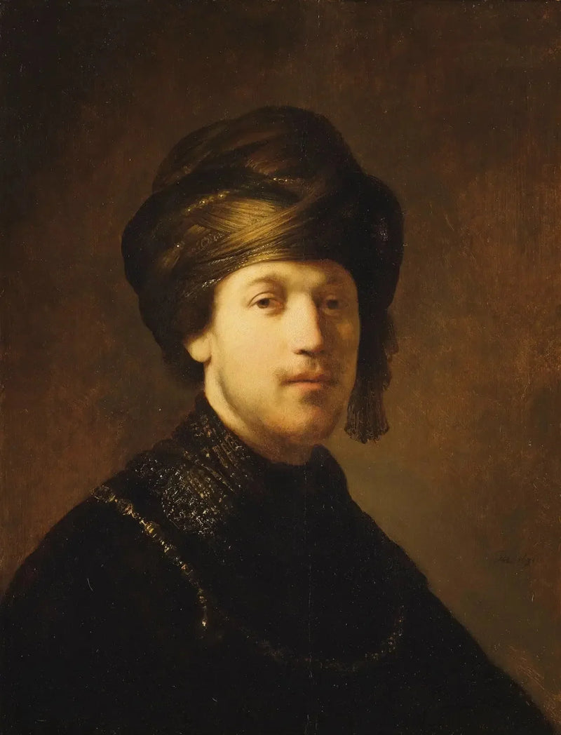 Un giovane uomo con un turbante - Rembrandt