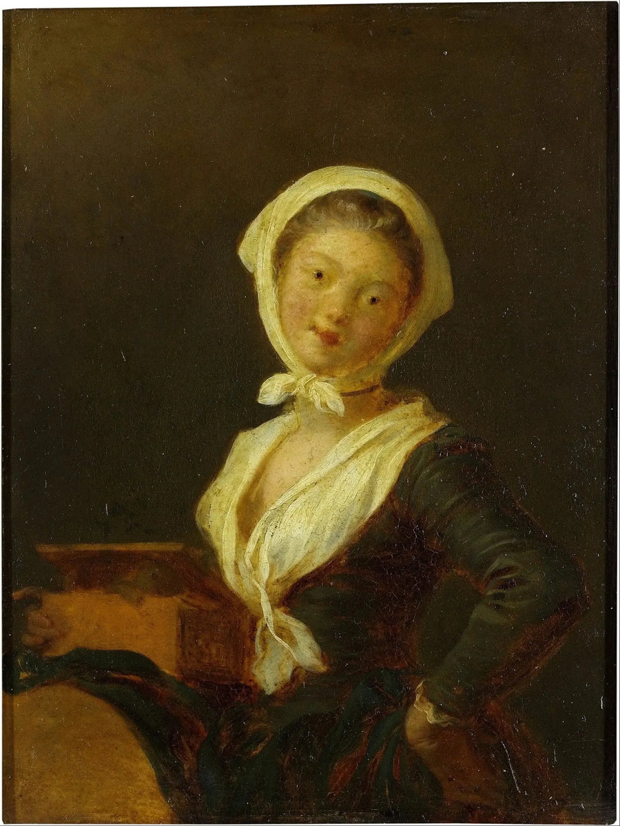 Un giocatore di organo di barberia (una donna di Savoia) - Jean-Honoré Fragonard