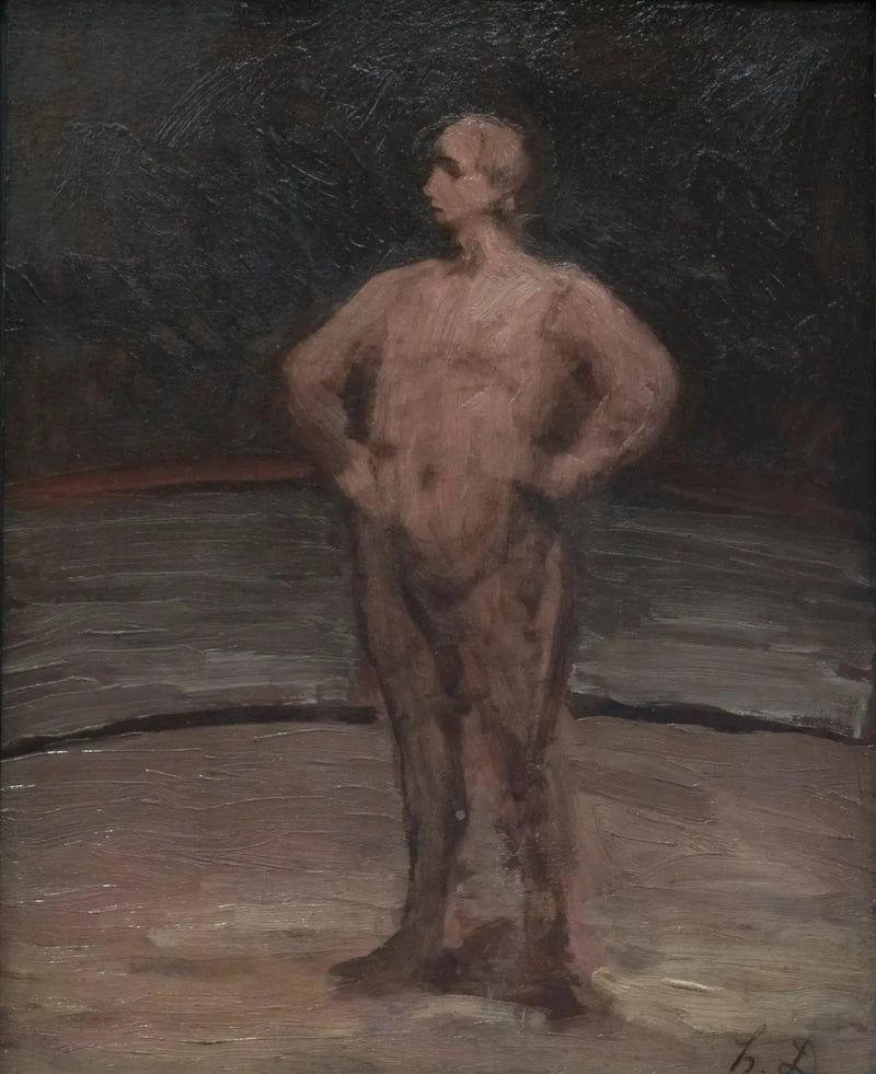 Un lottatore in piedi - Honoré Daumier