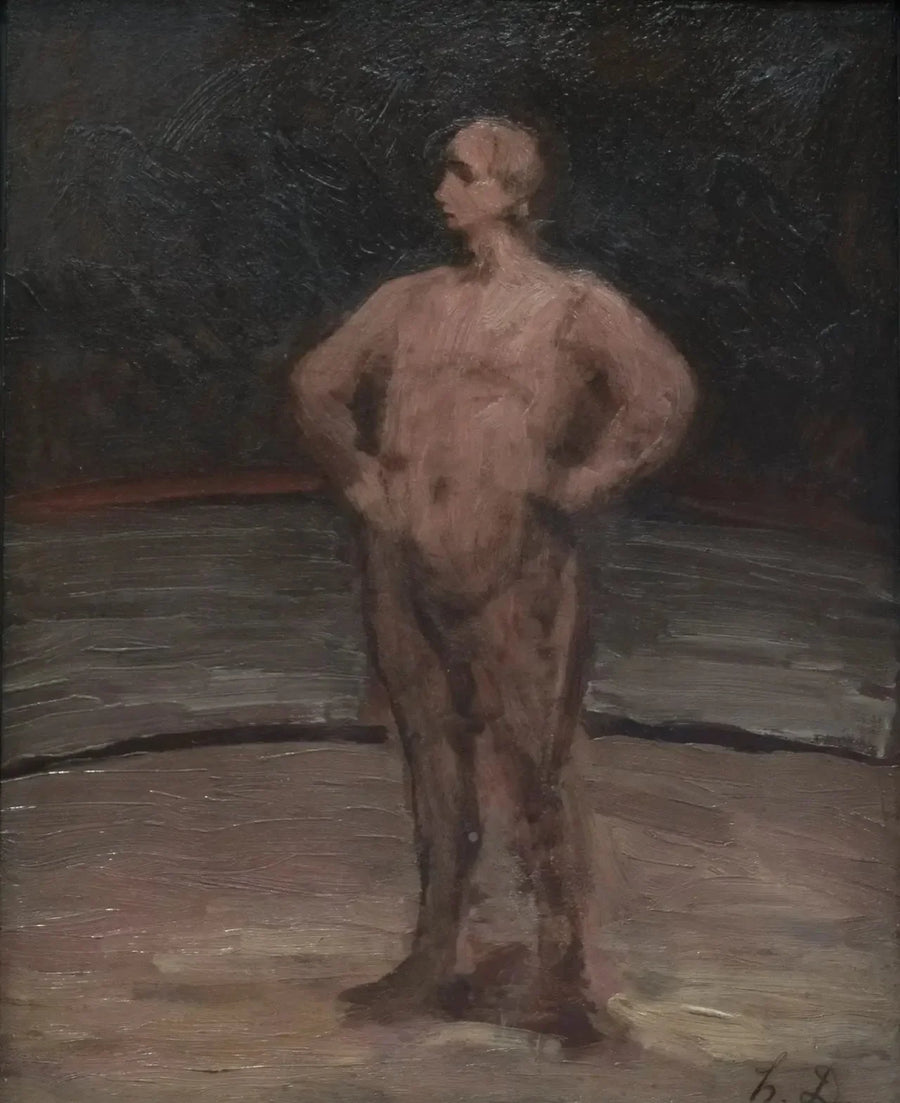 Un lottatore in piedi - Honoré Daumier