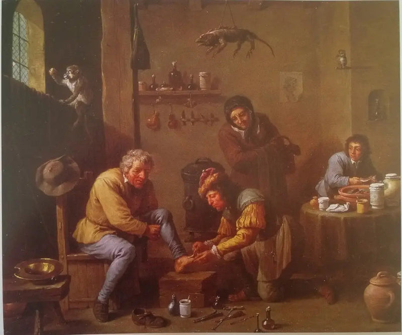 Un médecin de village - David Teniers il Giovane
