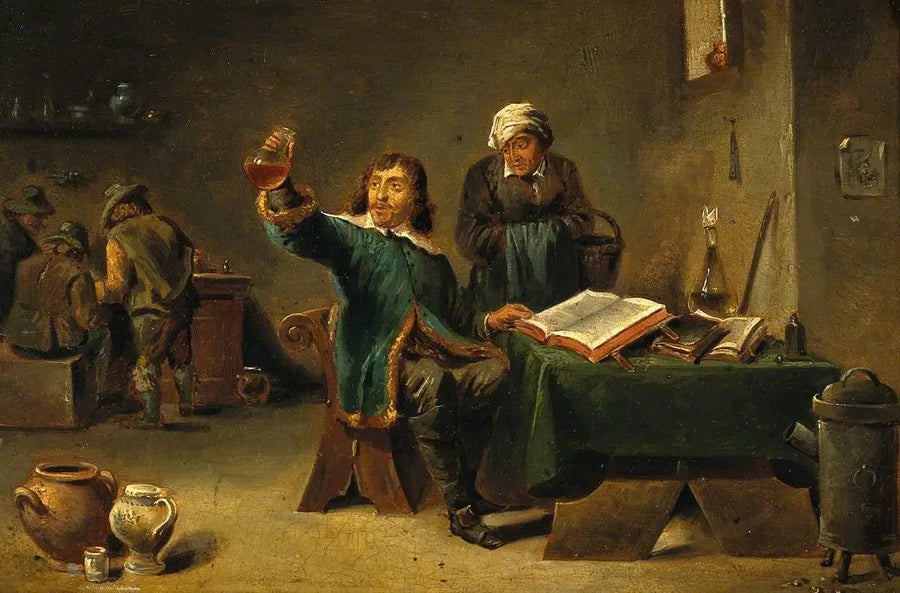 Un medico che esamina una fiala di urina - David Teniers il Giovane