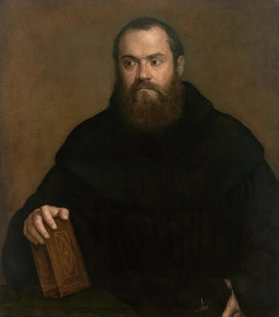 Un monaco con un libro - Titian