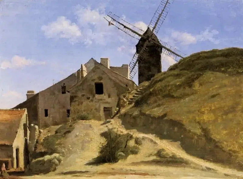 Un mulino a Montmartre - Jean-Baptiste Camille Corot