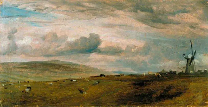 Un moulin à vent près de Brighton - John Constable - Alpha Reproduction