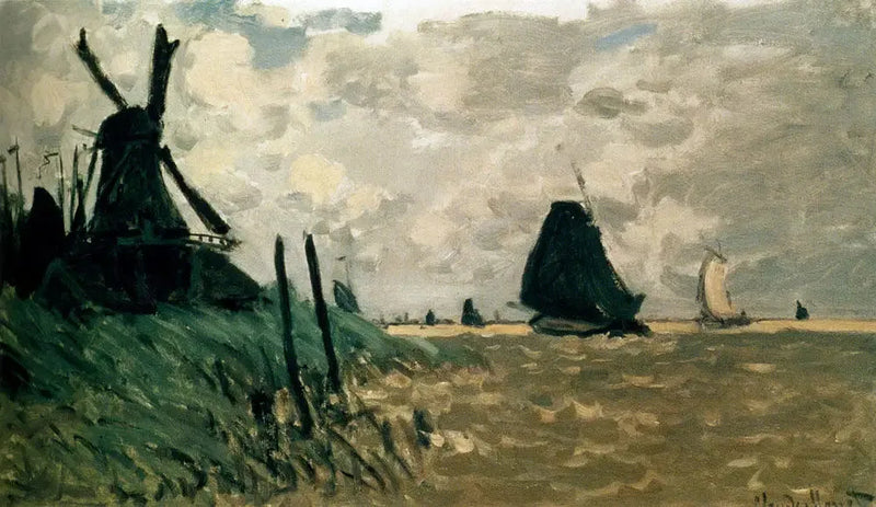 Un mulino a vento vicino a Zaandam - Claude Monet