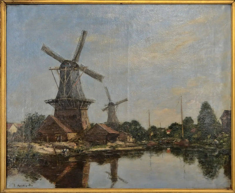 Un Mulino in Olanda - Eugène Boudin