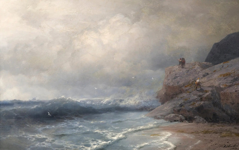 Una nave in pericolo - Ivan Aïvazovski