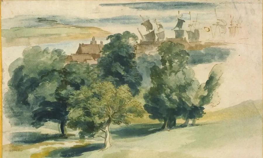 Un paesaggio inglese - Antoine van Dyck